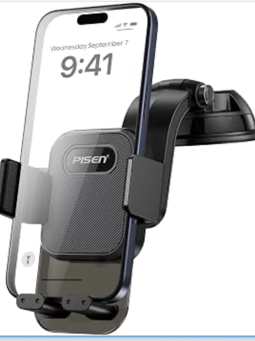 Dashboard Car Phone Mount - One Press Lock Dash Phone Holder for Car